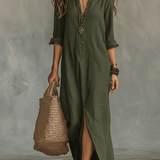 Women's Maxi Dresses — Timeless Button Maxi Dress