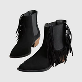 Women's Suede Boots — OLIVINE