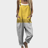 Dotted Dungarees Yellow-White
