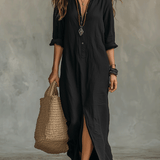 Women's Maxi Dresses — Timeless Button Maxi Dress