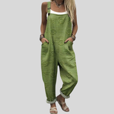 Dungarees in Olive Green with Texture
