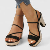 Women's Orthopaedic Heels — Tabitha (Black & White)