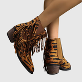 Women's Suede Boots — OLIVINE