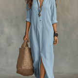 Women's Maxi Dresses — Timeless Button Maxi Dress