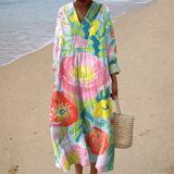 Flowing Summer Dress with Print