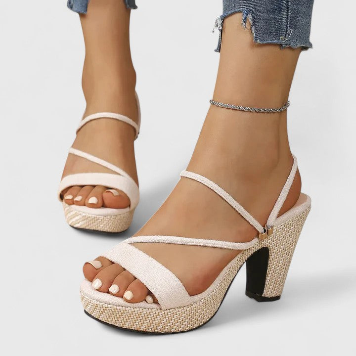 Women's Orthopaedic Heels — Tabitha (Black & White)