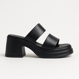 Women's High Heels — Calf Leather Sandals