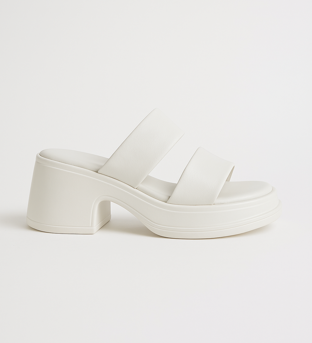 Women's High Heels — Calf Leather Sandals
