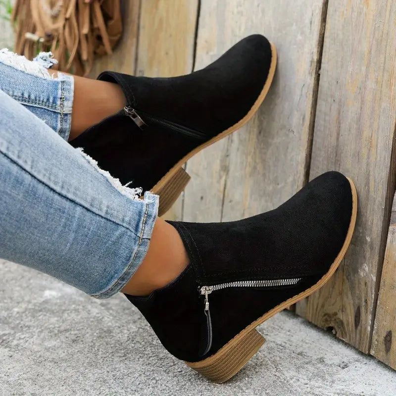 Women's Suede Boots — SYLARA
